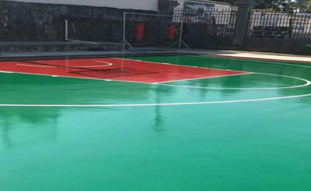 淮安篮球场翻新地面